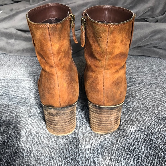 Franco Sarto brown ankle booties - Picture 2 of 6